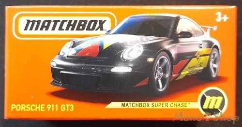 Matchbox - Porsche 911 GT3 - kisautó papírcsomagban (Super Chase)