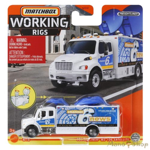 Matchbox Munkagépek - Freightliner M2 106 Satellite Truck