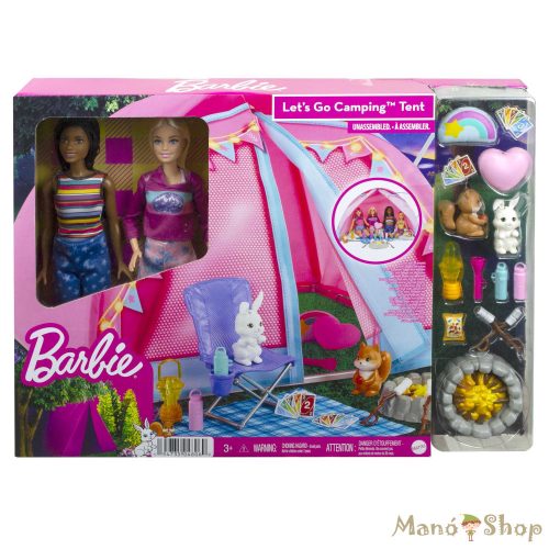 Barbie - Kemping kaland sátorral és babákkal
