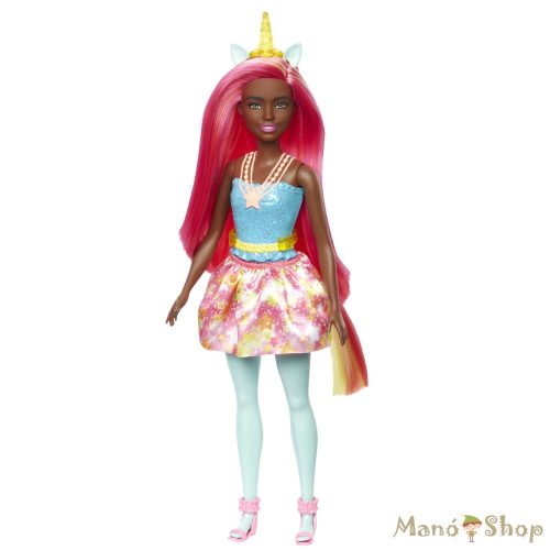 Barbie - Dreamtopia: Pink hajú unikornis baba