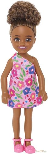 Barbie Chelsea babák - Göndör barna (feltűzött) hajú kislány