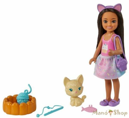 Barbie - Chelsea és Cica kiskedvence Játékszett