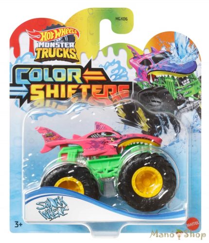 Hot Wheels - Monster Trucks Color Shifters - Shark Wreak színváltos kisautó