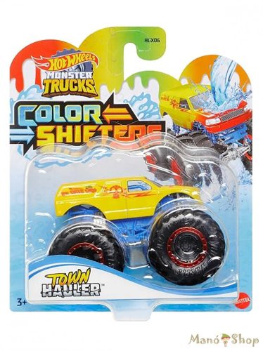 Hot Wheels - Monster Trucks Color Shifters - Town Hauler színváltos kisautó