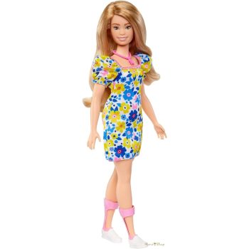   Barbie - Fashionista Barátnők Stílusos divatbaba - Szőke hajú Down szindrómás baba #208