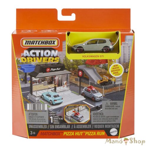 Matchbox: Action Drivers Pizza Hut Pizza Run játékszett kisautóval