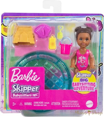 Barbie Babiszitter szett - Medence babával