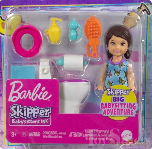 Barbie Babiszitter szett - WC babával