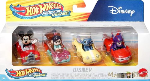Hot Wheels - Racers Kisautók - Disney 4-es csomag