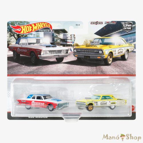 Hot Wheels Premium - Car Culture 2 db -os Pack - '63 Plymouth Belvedere 426 Wedge & '65 Dodge Coronet