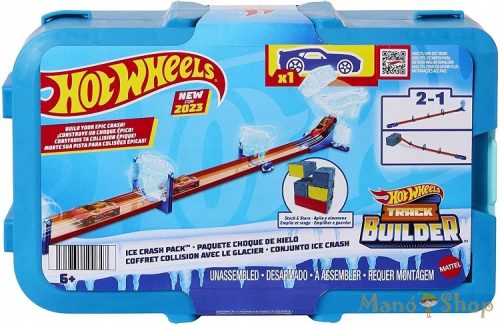 Hot Wheels - Track Builder Természeti erők Ice Crash pálya