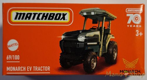 Matchbox - Monarch EV Tractor - kisautó papírcsomagban