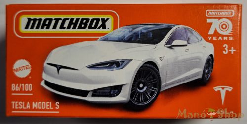 Matchbox - Tesla Model S - kisautó papírdobozban
