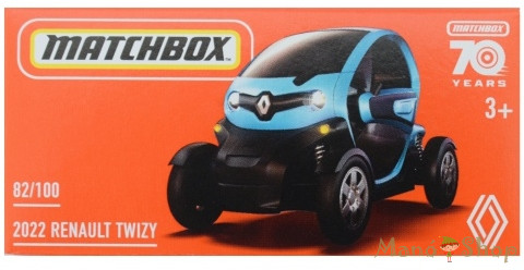 Matchbox - 2022 Renault Twizy - Kisautó Papírdobozban