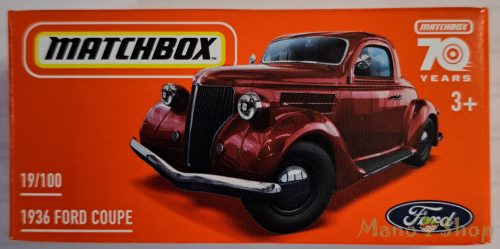 Matchbox - 1936 Ford Coupe - Kisautó Papírdobozban