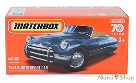 Matchbox - 1949 Kurtis Sport Car - Kisautó papírdobozban