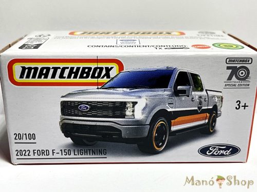 Matchbox - 2022 Ford F-150 Lightning - kisautó papírdobozban