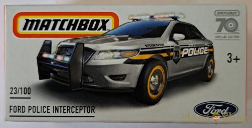 Matchbox - Ford Police Interceptor - kisautó papírdobozban