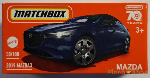 Matchbox - 2019 Mazda 3 - kisautó papírcsomagban