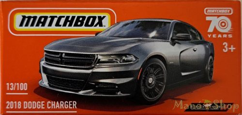 Matchbox - 2018 Dodge Charger - kisautó papírdobozban