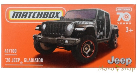 Matchbox - '20 Jeep Gladiator - Kisautó papírdobozban