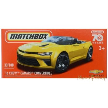   Matchbox - '16 Chevy Camaro Convertible - Kisautó Papírdobozban