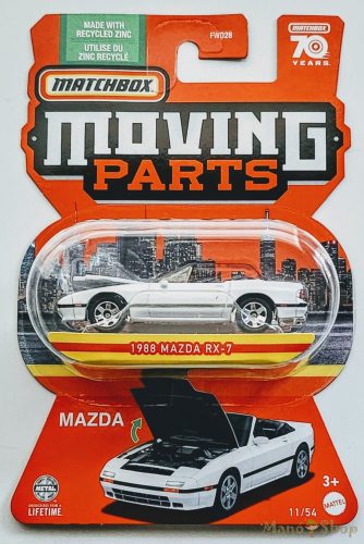 Matchbox Moving Parts - 1988 Mazda RX-7 - nyitható kisautó