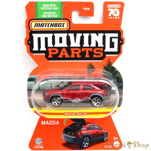 Matchbox Moving Parts - Mazda MX-30 - nyitható kisautó