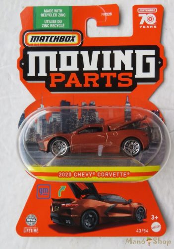 Matchbox Moving Parts - 2020 Chevy Corvette - nyitható kisautó