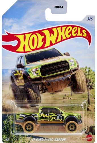 Hot Wheels: Mud Runners: '17 Ford F-150 Raptor kisautó 3/5