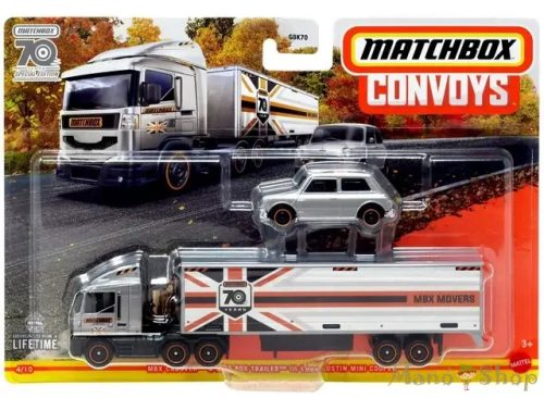 Matchbox Convoys - MBX Cabover & MBX Box Trailer /// 1964 Austin Mini Cooper