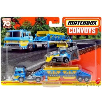   Matchbox Convoy - Ford C900 Cabover & MBX Gravel Trailer /// MBX Backhoe