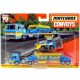 Matchbox Convoy: Ford C900 Cabover & MBX Gravel Trailer /// MBX Backhoe