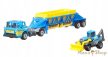 Matchbox Convoy - Ford C900 Cabover & MBX Gravel Trailer /// MBX Backhoe