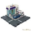 Matchbox: Action Drivers FedEx Csomagküldő Központ játékszett kisautóval