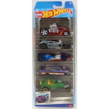 Hot Wheels - HW Exposed Engines - 5 db-os autó készlet