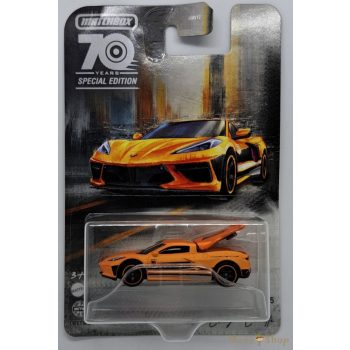   Matchbox 70. évfordulós Moving Parts - 2020 Chevy Corvette C8  - Nyitható Kisautó