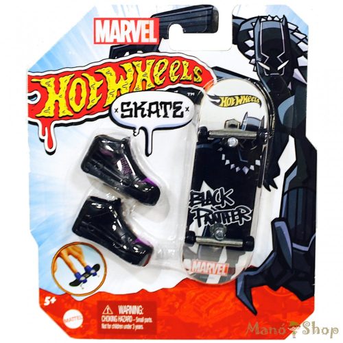 Hot Wheels Skate - Fingerboard Cipővel Black Panther