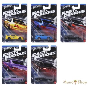 Hot Wheels - Fast & Furious Racing 5 db-os csomag 