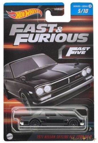 Hot Wheels - Fast & Furious - 1971 Nissan Skyline H/T 2000 GT-R