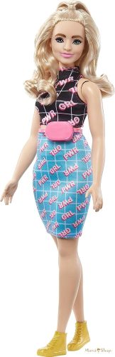 Barbie - Fashionista Barátnők Stílusos divatbaba - Szőke hajú Girl Power baba #202