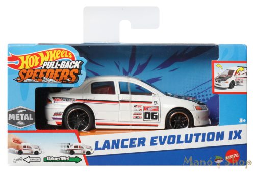 Hot Wheels - Felhúzható kisautó - Lancer Evolution IX