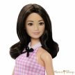 Barbie- Fashionista barátnők: stílusos divatbaba 65 évfordulós baba rózsaszín kockás ruhában
