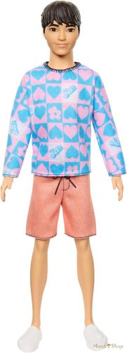 Barbie Fashionista barátok fiú baba - Szivecskés pulcsiban