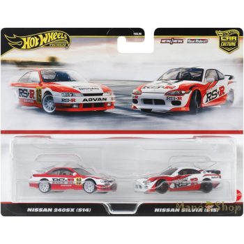   Hot Wheels Premium - Car Culture 2 db -os Pack - Nissan 240SX (S14) & Nissan Silvia (S15)