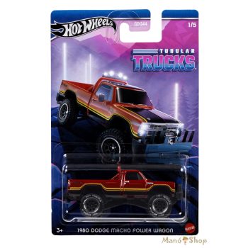   Hot Wheels : Tubular Trucks : 1980 Dodge Macho Power Wagon fém kisautó