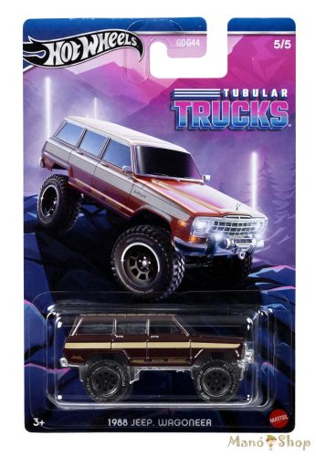 Hot Wheels : Tubular Trucks : 1988 Jeep Wagoneer fém kisautó