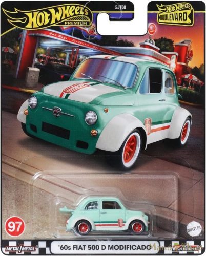 Hot Wheels Premium - Boulevard - '60s Fiat 500 D Modificado