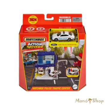   Matchbox: Action Drivers Police Traffic Center Rendőrségi játékszett Ford kisautóval