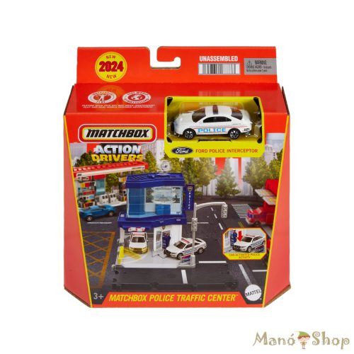 Matchbox: Action Drivers Police Traffic Center Rendőrségi játékszett Ford kisautóval